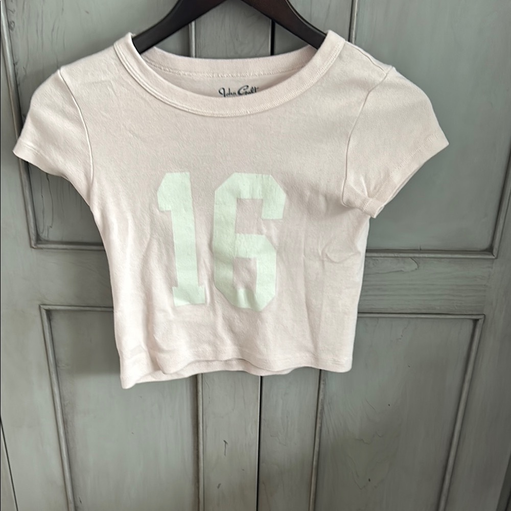 Pink 16 baby tee